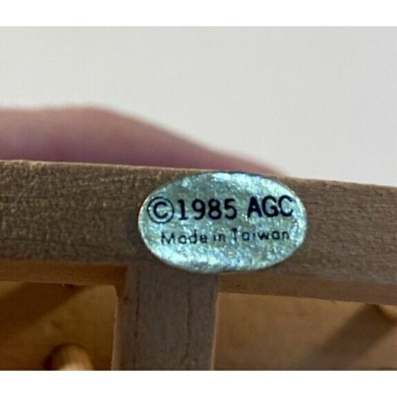 Vintage American Greetings 1985 Wood Rocking Horse Tree Ornaments Set of 5 - Picture 5 of 7